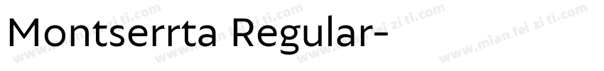 Montserrta Regular字体转换